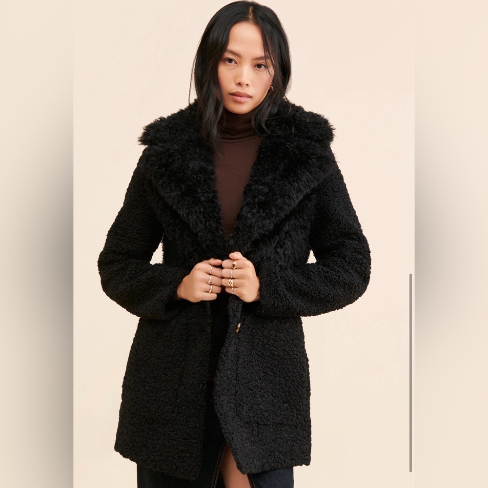 Glenn Faux Fur Mix Coat - Women